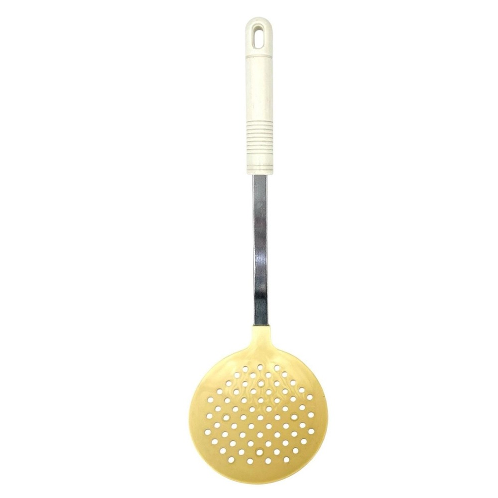 Vtg Rostfrei Inox Slotted Skimmer Spoon Serving Spoon Stainless And Plastic